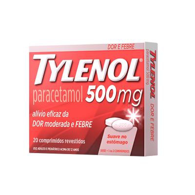 Tylenol 500mg 20 Comprimidos